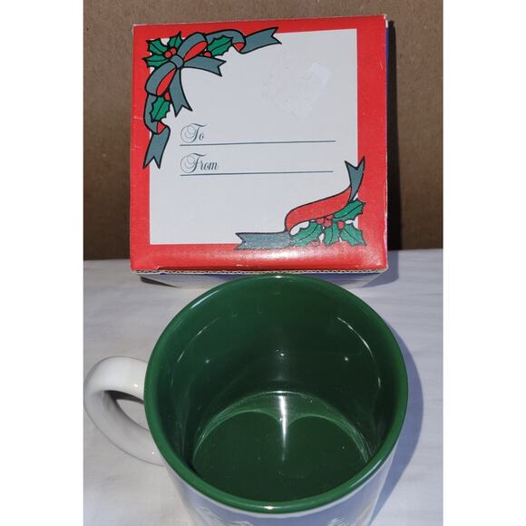 Vtg Christmas Cups (2) Potpourri Designs Santa Mug-An Arctic Cmas 1994 CoffeeCup - Picture 9 of 12